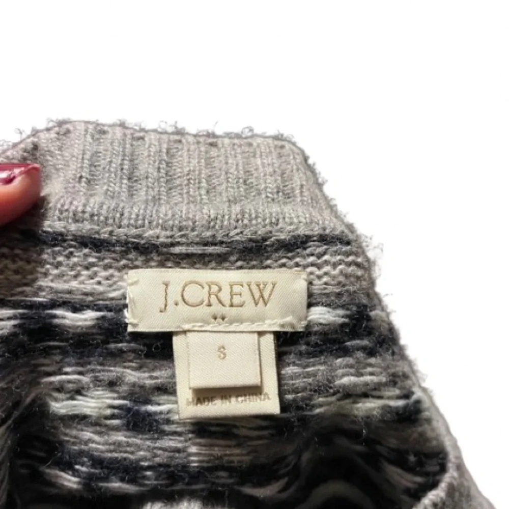 J. Crew Fair Isle Sweater - Gray and Cream